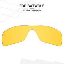 Mryok Сменные линзы для защиты от царапин для солнцезащитных очков-солнцезащитных очков в стиле Окли Batwolf HD желтого цвета