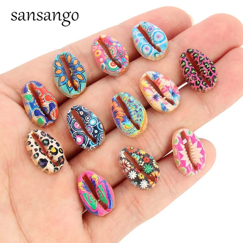 

10pcs Zinc Alloy Pattern Shell Connector Necklace Bracelet Connector Manual DIY For Jewelry Making