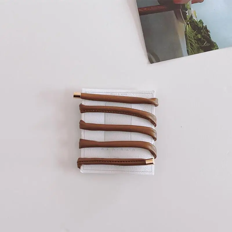 New Women Long Leather Ponytail Hold Hair Tie ободок для волос Headband Hair bands For Girls Hair Accessories gumki do wlosow New Women Long Leather Ponytail Hold Hair Tie ободок для волос Headband Hair bands For Girls Hair Accessories gumki do wlosow