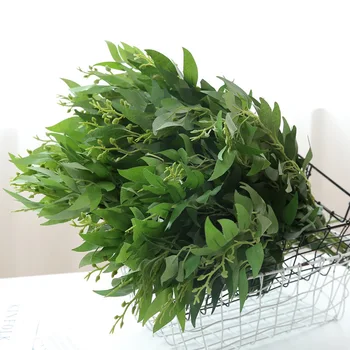 

Flower with Artificial Plant Willow Bundle of Wedding Home Decoration Collocation Fake Green Vegetation Explosive Materials
