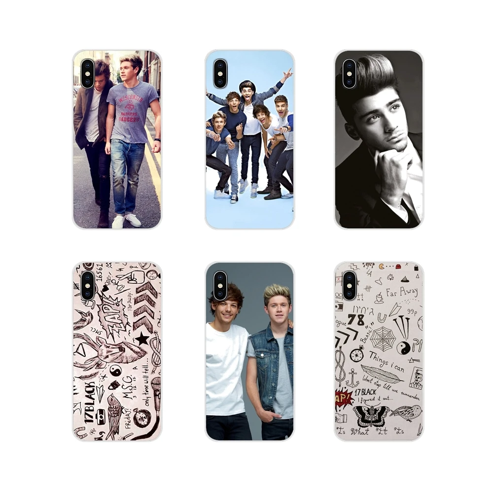 Мягкий прозрачный чехол сумка One Direction в виде музыкальной группы для LG G3 G4 мини G5 G6