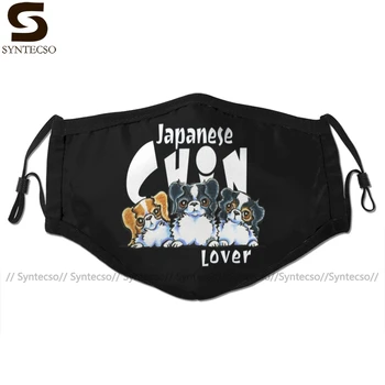 

Japanese Chin Mouth Face Mask Japanese Chin Lover Dark Facial Mask Fashion Cool with 2 Filters for Adult