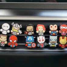 8/12 шт милые Мультяшные защитный блоки для мебели, освежитель воздуха для автомобиля для Мстители Marvel Стиль Кондиционер Vent Выход клип Автомобильный Средства для укладки волос