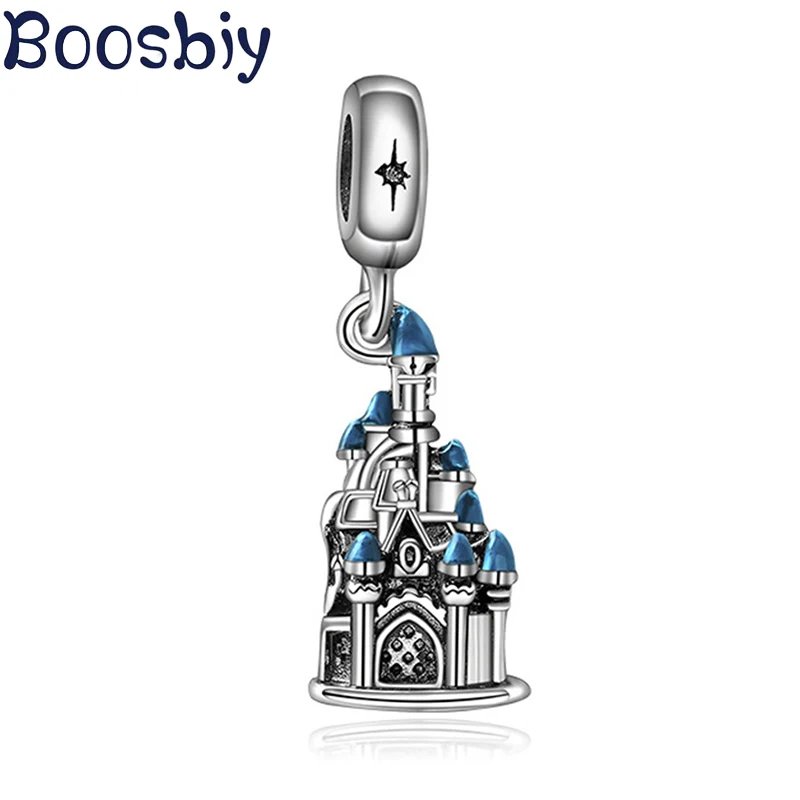 Boosbiy 2 шт. посеребренные Подвески с волшебным мультяшным замком подвески подходят