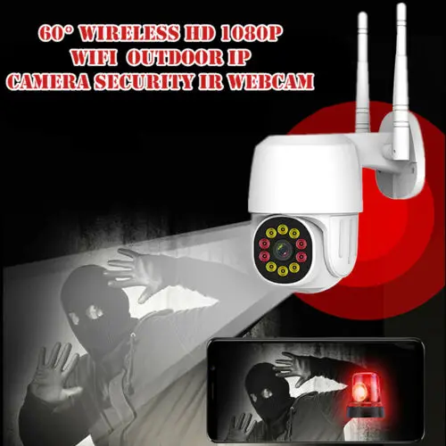 Беспроводная PTZ IP камера Wifi 1080P безопасность наружное ночное видение CCTV