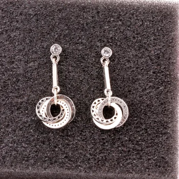 

New 925 Sterling Silver pan Earrings Retro Charm European Aboriginal pan Earring Ladies Gift High Jewelry