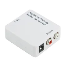 Оптический коаксиальный Toslink цифро-аналоговый стерео аудио конвертер адаптер 2 RCA L/R усилитель адаптер декодера