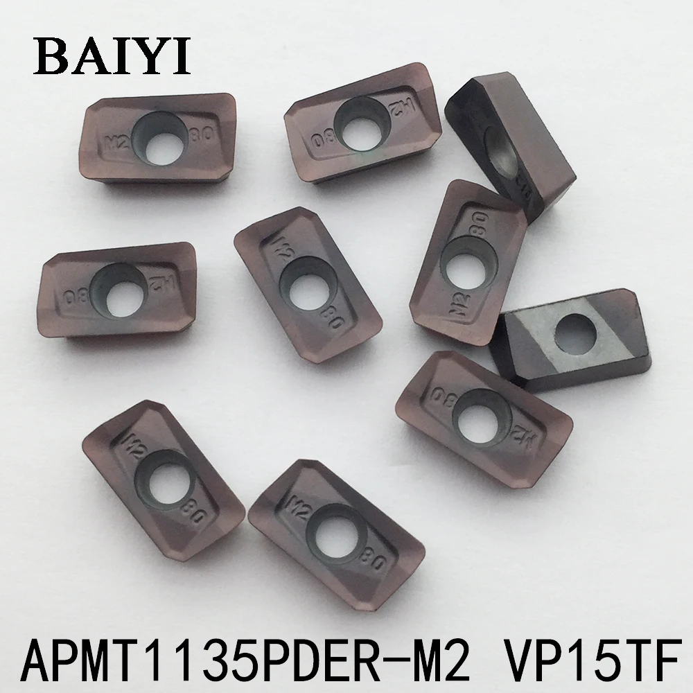 10 шт APMT1135PDER M2 VP15TF карбидные вставки токарный инструмент APMT 1135 инструменты для