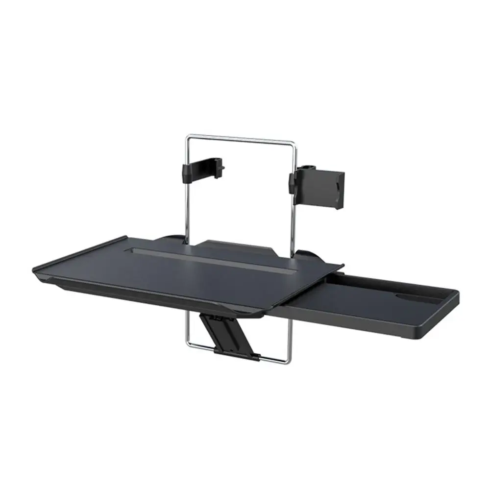 A Многофункциональное заднее сиденье автомобиля PC держатель поднос черный стол ноутбук стол обеденный стол еда напиток стол подстаканник - Название цвета: A