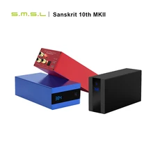 Sânscrito smsl 10th mkii dac de áudio alta fidelidade usb ak4493 dsd512 xmos óptico spdif coaxial entrada dac decodificador desktop