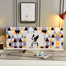 Забавный принт современный мягкий чехол на спинку кровати нордическая все включено покрывало на голову для кровати мульти размер эластичное покрывало на спинку кровати протектор