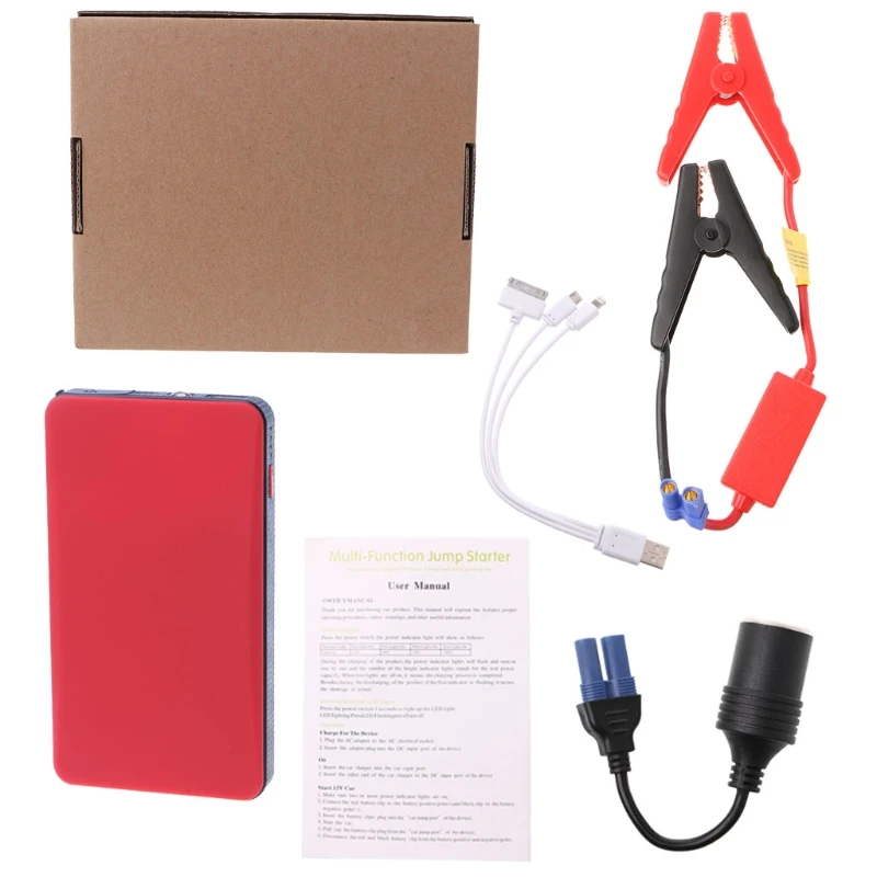 

Portable Multi-Function Car Jump Starter 20000mAh USB 12V Battery Starting Device Power Bank Emergency Charger Booster