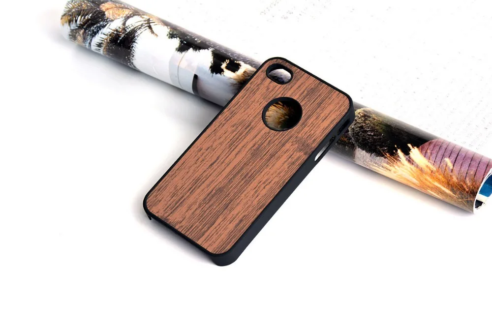 Чехол для iphone 4 4s funda деревянный бамбуковый узор Кожаный жесткий пластиковый классический винтажный Чехол для телефона для iphone 4s чехол