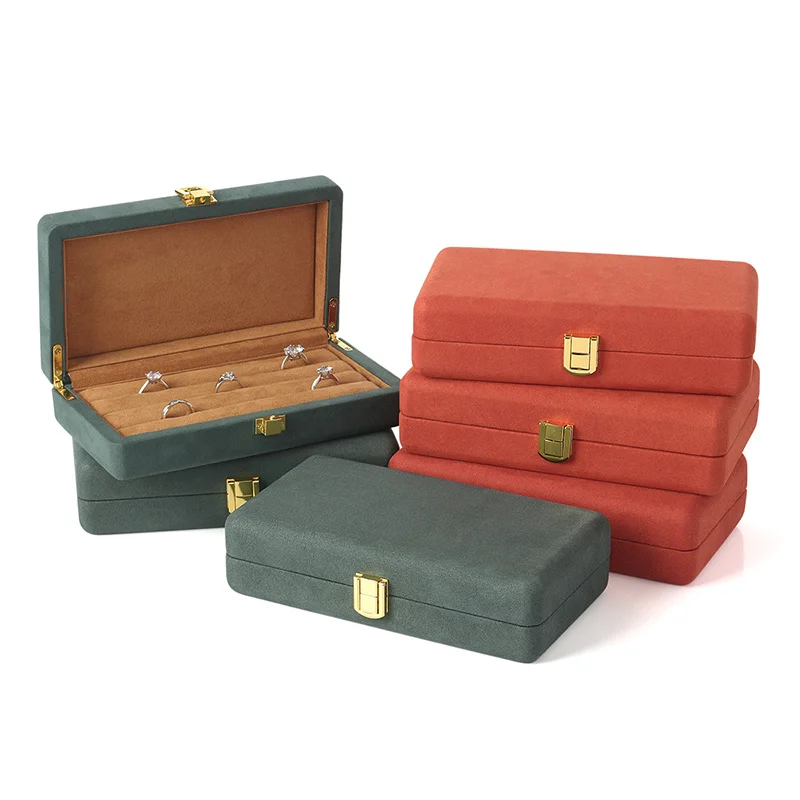 New Product Pu Leather Jewelry Storage Portable Box For Necklace Ring Pendant Bracelet Jewellery Showcase