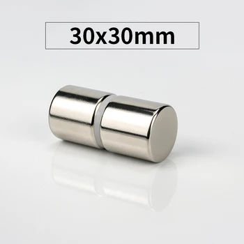 

RKZCT 1 PC Super Strong Round Magnets Permanent Practical Powerful Neodymium Magnets 30x30 Big Size Rare Earth NdFeB Magnetic
