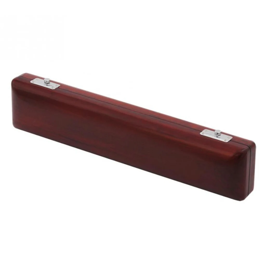 Flute Case 17 Hole Flute Case Bag Wood Glossy Surface Strong Light