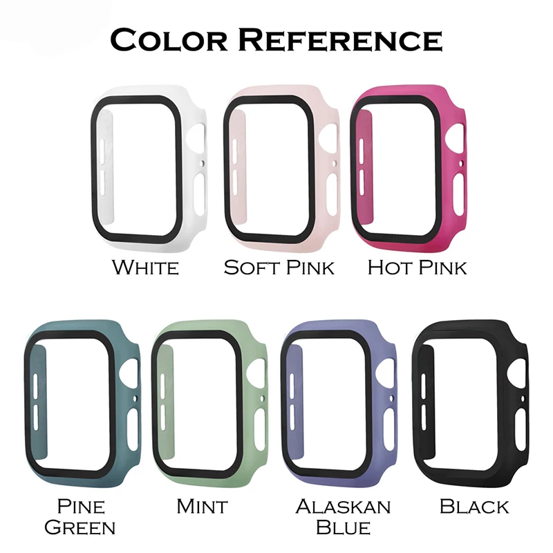 Чехол+ закаленное стекло для Apple Watch, 40 мм, 44 мм, серия 5, 4, защитная пленка для экрана, чехол-бампер для iwatch, серия 5, 4, 3, 44 мм, 42 мм
