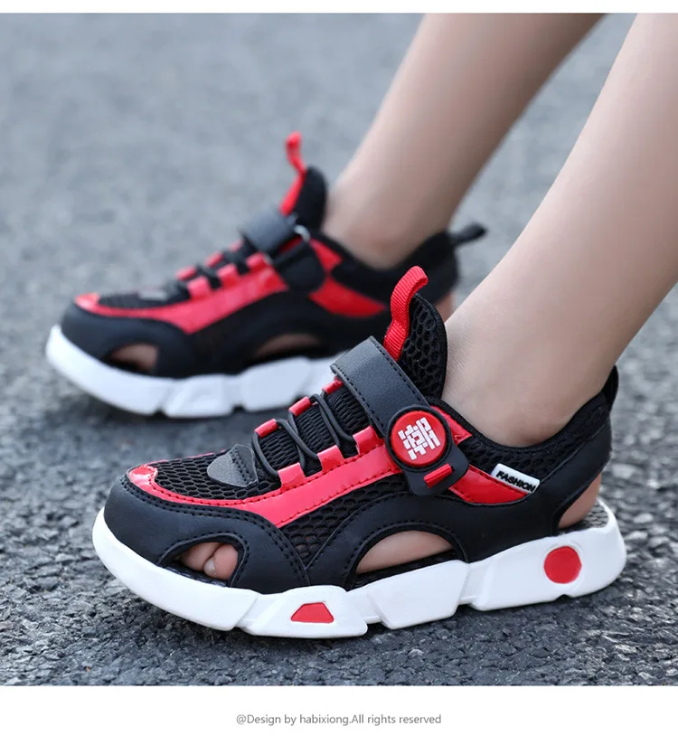 children's shoes for sale Children Sandals Boys Shoes Summer New Frame Sports Shoes Hollow Boy's Fashion Breathable Non-slip Beach shoes children's shoes for sale