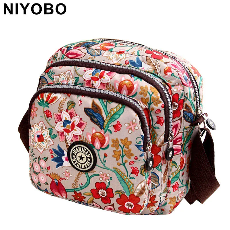 Fashion Women Messenger Bags New Vinatge Flower Printing Women Bag Mummy Casual Shoulder Bags Female small Wallet women handbags