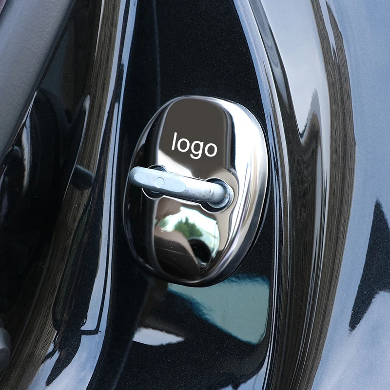 

4 Pcs/set car door lock buckle sticker cover fit For LEXUS ES 2018 2019 2020 ES200 ES260 ES300H car styling accessories