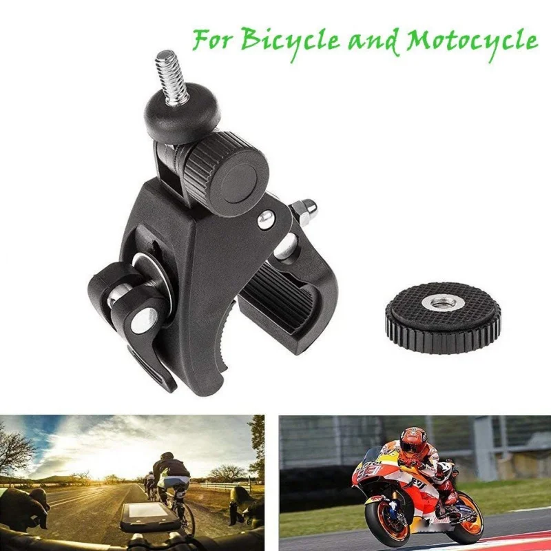 Best Bicycle Handlebar Camera Clamp Bracket 360 Degree Rotation Tripod Mount Screw Clip For Hero5/4/3+/3/2/1 0