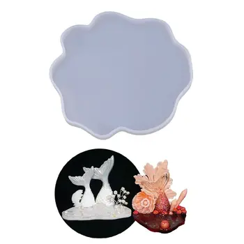 

Crystal Epoxy Resin Mold Irregular Coaster Casting Silicone Mould Making Tool