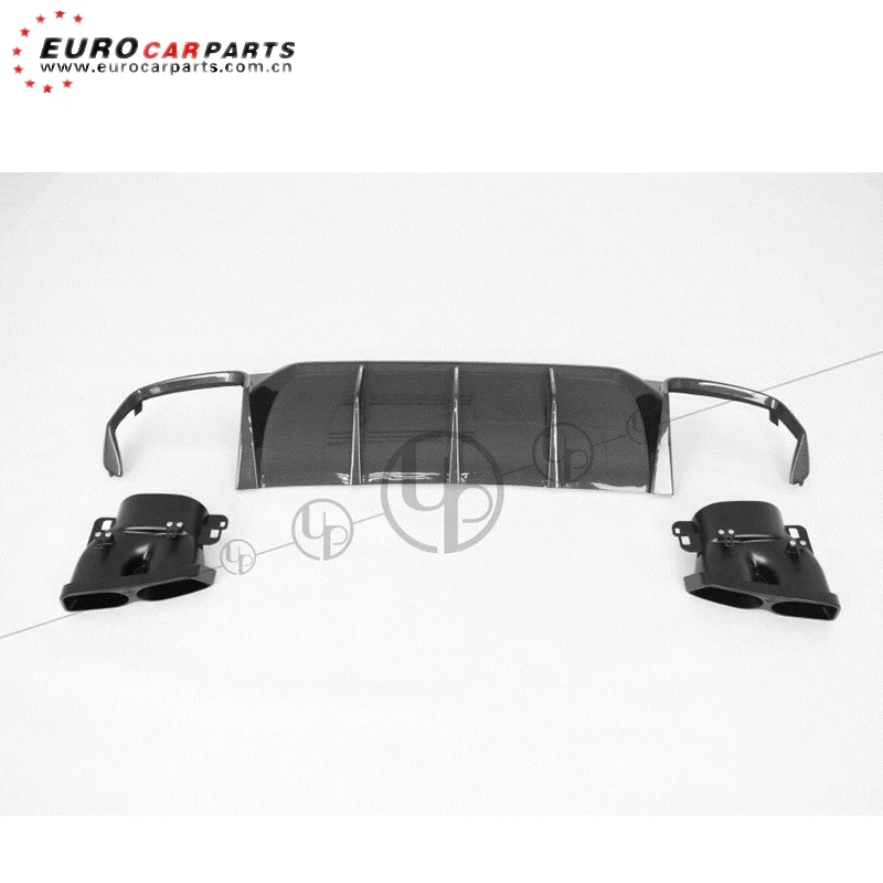 Диффузор E63 с наконечниками для выхлопной трубы подходит MB E class W212 to B style diffuser
