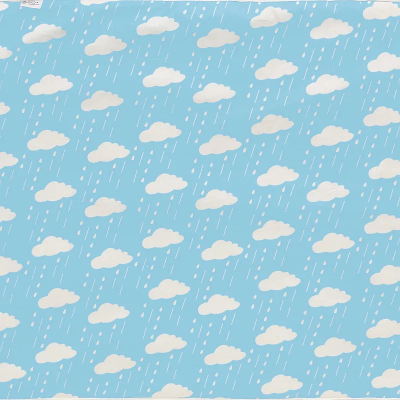 Милый детский Пеленальный Коврик для младенцев портативный складной моющийся Водонепроницаемый Матрас детские игровые коврики Подушка многоразовые подгузники - Цвет: clouds rain
