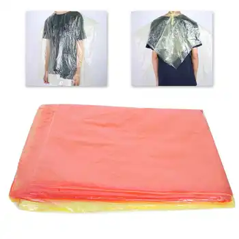 

50pcs Disposable Hairdressing Capes Barber Tools Salon Gown Cloth for Hair Styling Yellow Pink Home Hair Coloring Accessories