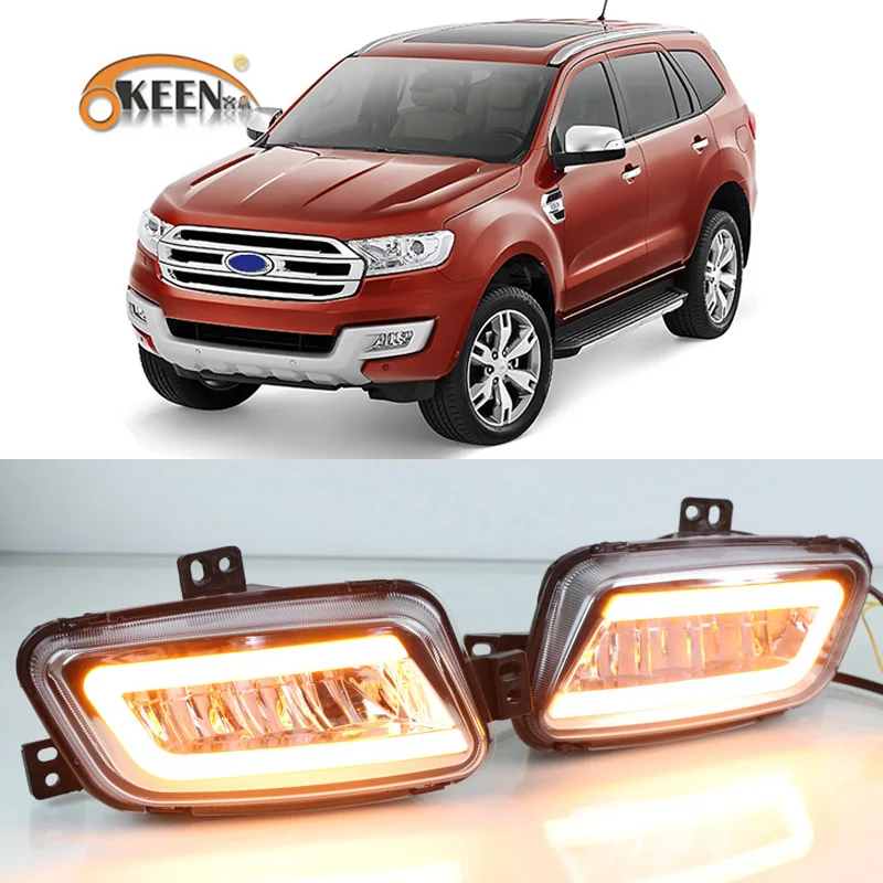 Светодиодный дневной свет для Ford Everest 2016 2017 2018 2019 Led DRL дневные ходовые огни