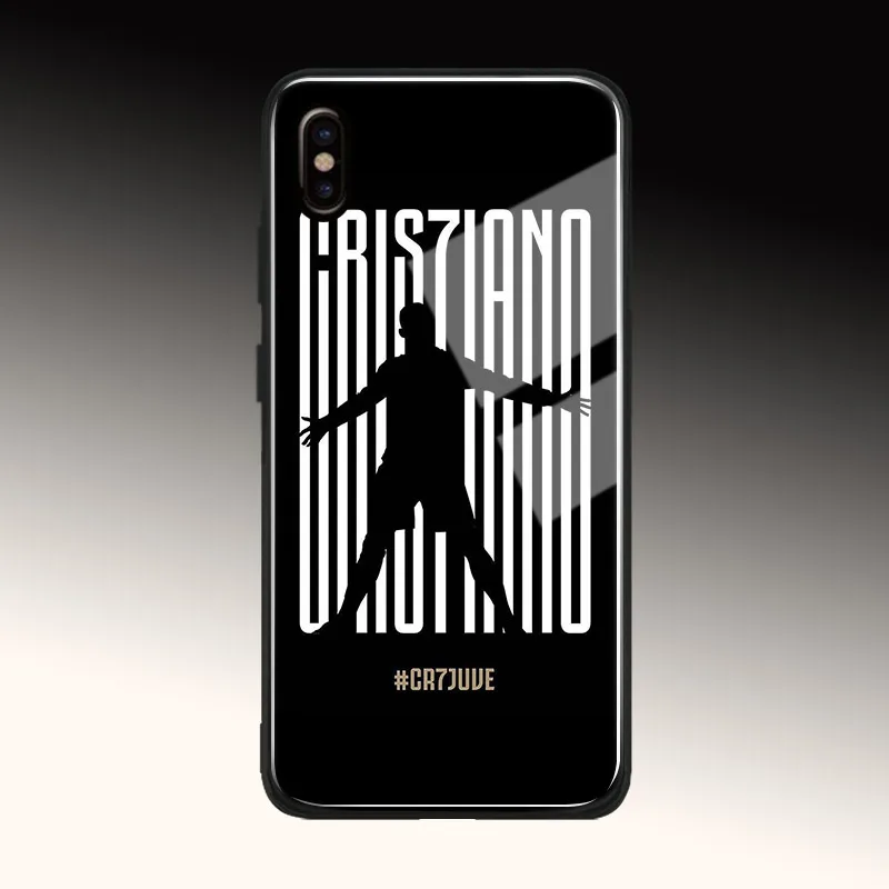 

Cristiano Ronaldo Tempered Glass Soft Silicone Phone Case Shell Cover For apple iPhone 5s se 6 6s 7 8 Plus X XR XS 11 PRO MAX