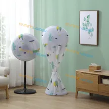 PEVA печать геометрический Круглый Вентилятор Защитная крышка напольный вентилятор Защитная защита Водонепроницаемый пылезащитный чехол