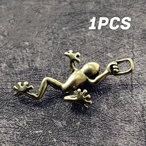 1-2PC-Mini-Cute-Brass-Little-lucky-Frog-Pure-Copper-Statue-Pendant-Keychain-Hooks-Pocket-Figurines (4)