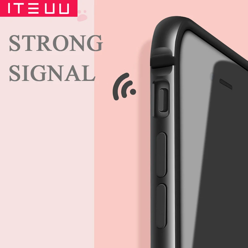 ITEUU металлический бампер для iPhone X Xs Max для iPhone XR TPU алюминиевая рамка противоударный чехол Роскошный