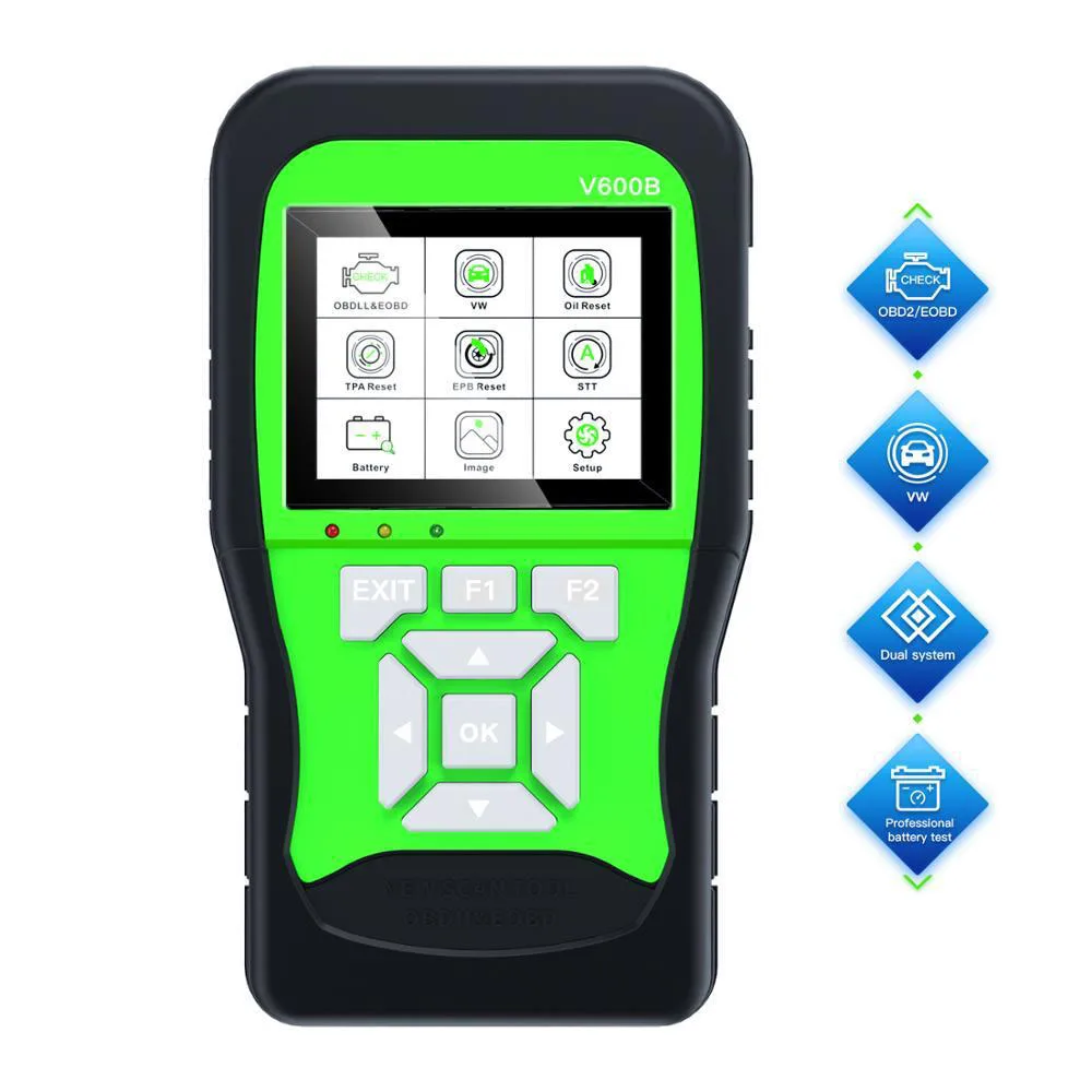 

V600B VAG Scanner Full System Diagnosis+12V Battery Tester+OBD2 Scanner 3 IN 1 Diagnostic Scan Tool For VW/Audi/Sko/Seat