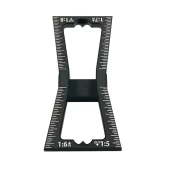 

Dovetail Marker Hand Cut Wood Joints Gauge with Scale Marking Ruler Jig Swallow Tail Guide Tool 1: 5 to 1: 8 Woodworking