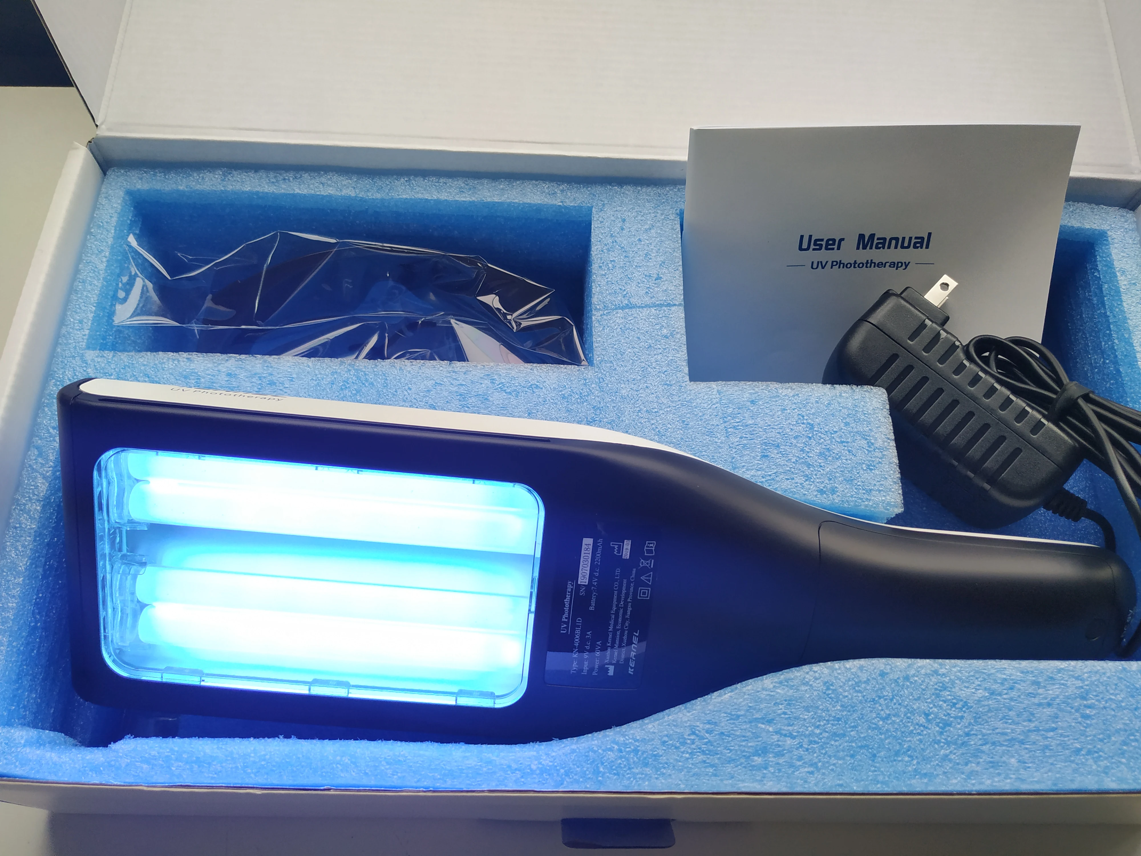 Kernel 311nm UVB Lamp For Vitiligo Psoriasis Treatment Home Phototherapy 4006BL1 UV Phototherapy For Vitiligo