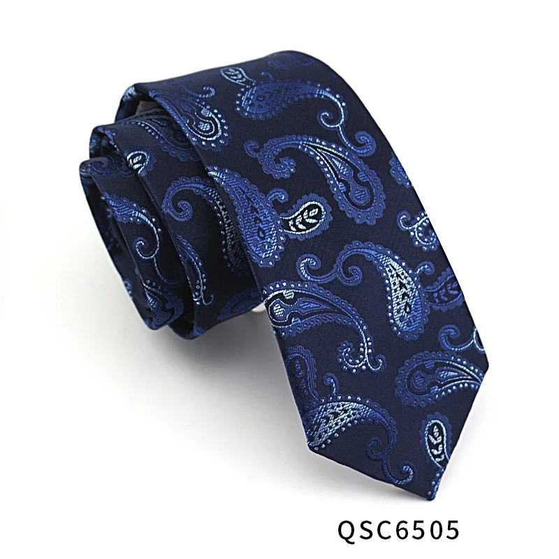 Высокое качество 2019 новые дизайнерские бренды модные деловые повседневные 7 см тонкие галстуки для мужчин Галстук Пейсли свадебные с