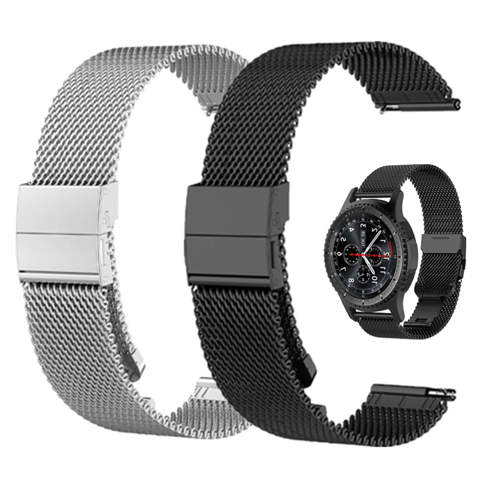 Per Samsung Galaxy Watch Cinturino Da Polso Milanese In Metallo 46Mm 42Mm Cinturino Smartwatch Per Cinturino Classico Samsung Gear S3 S2