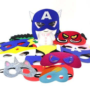 

2020 Superhero Cosplay Masks Halloween Party Dress Up Costume Mask Kids Adult Birthday Party Favor Gifts Supplies
