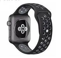 black siliver Горячая Распродажа резиновый ремешок для iwatch 42 мм 38 мм 40 мм 44 мм спортивный браслет для Apple силиконовый ремешок часов серии 5 и 4 и 3 и 2 и 1 - Цвет ремешка: black siliver