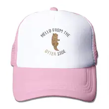 Привет от выдра сбоку сетки бейсболки унисекс Дальнобойщик стиль шапки розовый