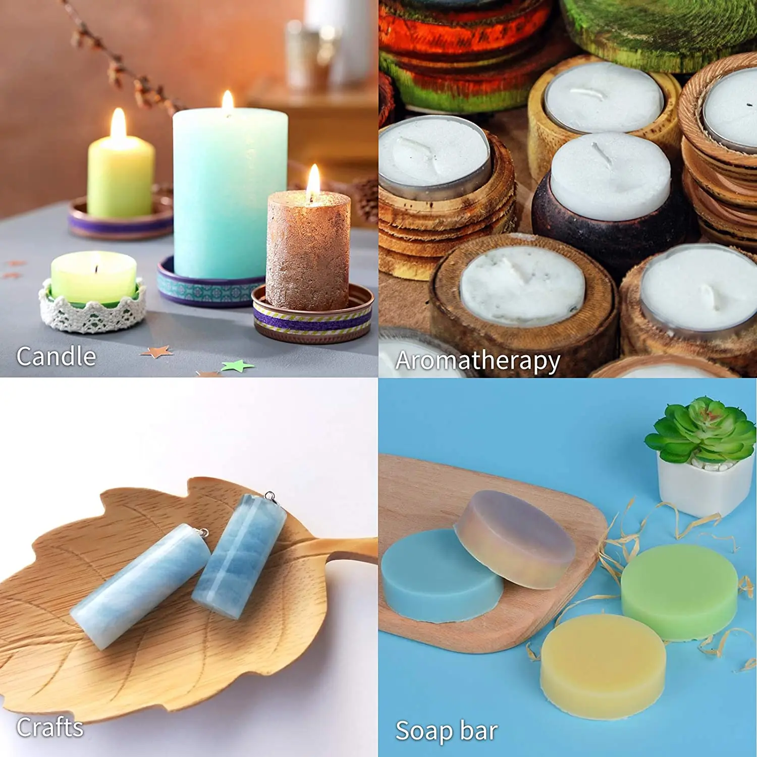 New Arrival Candle Moulds Aromatherapy Mold Candle molds Silicone Candle  Mold DIY Candle Making Molds Plaster Mold