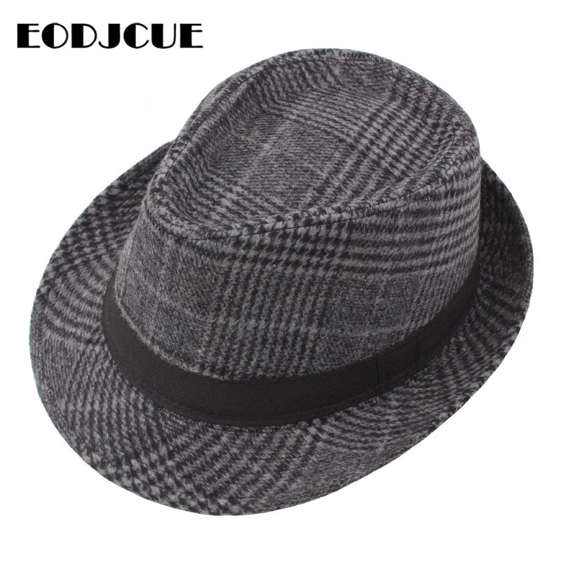 Ретро Fedoras Топ джаз шляпа мужская зимняя теплая котелок Кепка Панама повседневная мужская шляпа gorro сомбреро