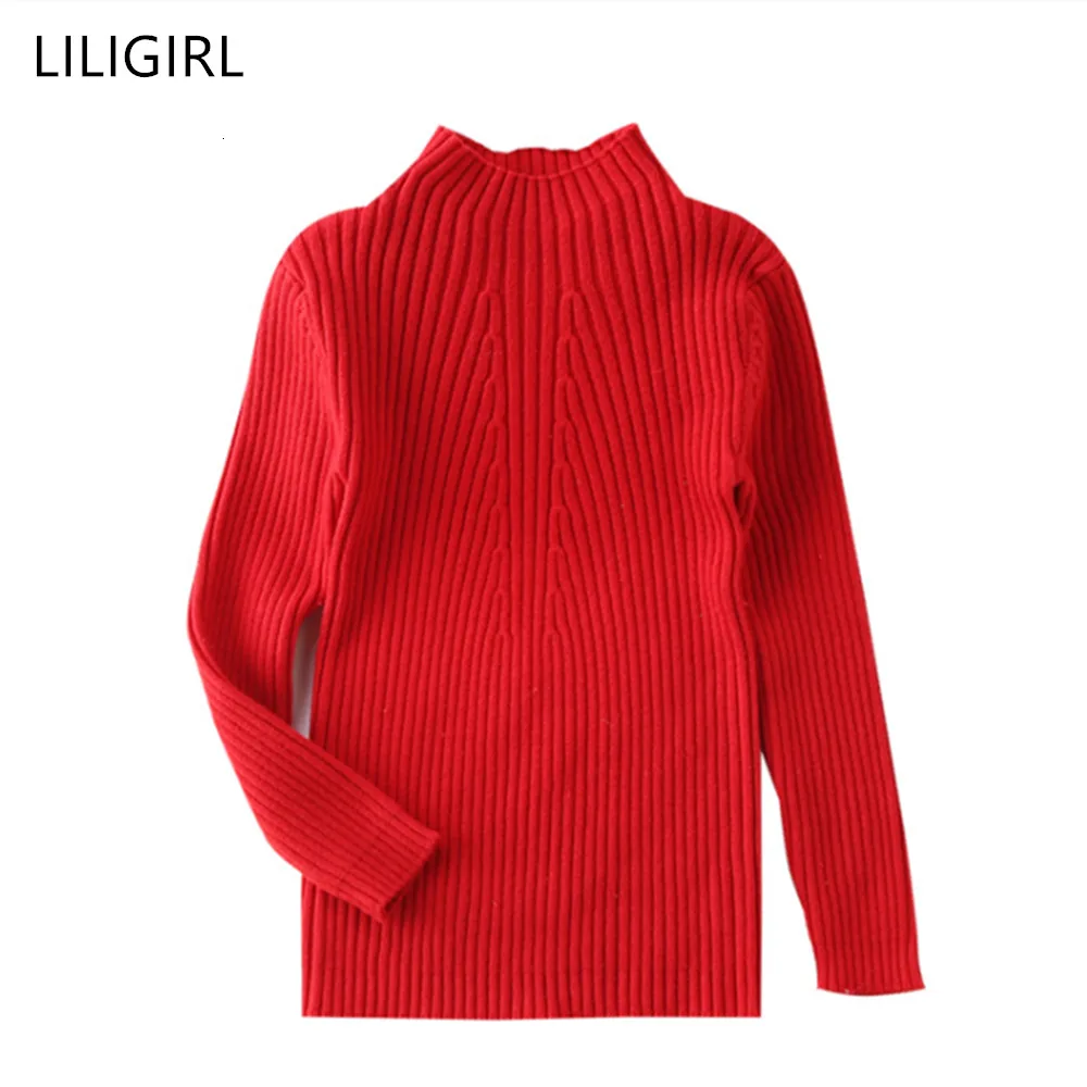 LILIGIRL/свитер для маленьких девочек и мальчиков; сезон осень-зима; Детский Теплый джемпер с длинными рукавами; Детский милый свитер ярких цветов; одежда