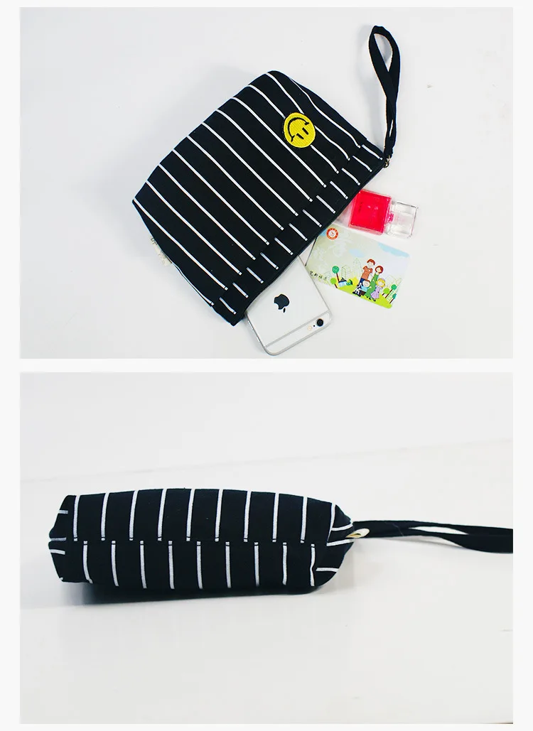Clutch New Style Canvas Haversack Women's Cartoon Printed Shopping Purse Women's Korean-style Creative Mobile Phone Bag Customiz