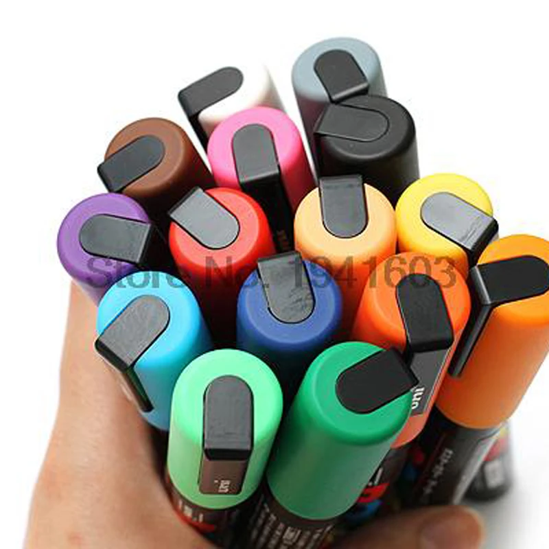 Uni Posca PC 5M цветные маркеры для рисования школьные и офисные принадлежности
