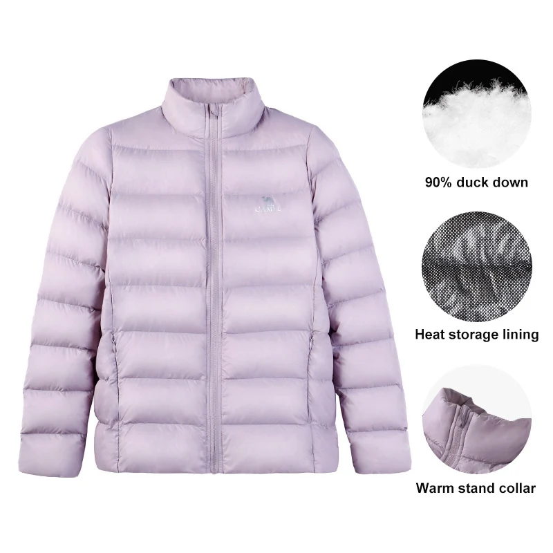 Couple Sports Down Jackets Men Women Outdoor Hiking Warmth Casual Lightweight Trekking Short Jacket for Men Coats