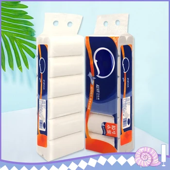 

12 rolls 4 ply Paper Towel Toilet Bath Tissue Kitchen Draw Paper Wettable Virgin Bamboo Pulp Bathroom Facial Bath Tissue Napkins