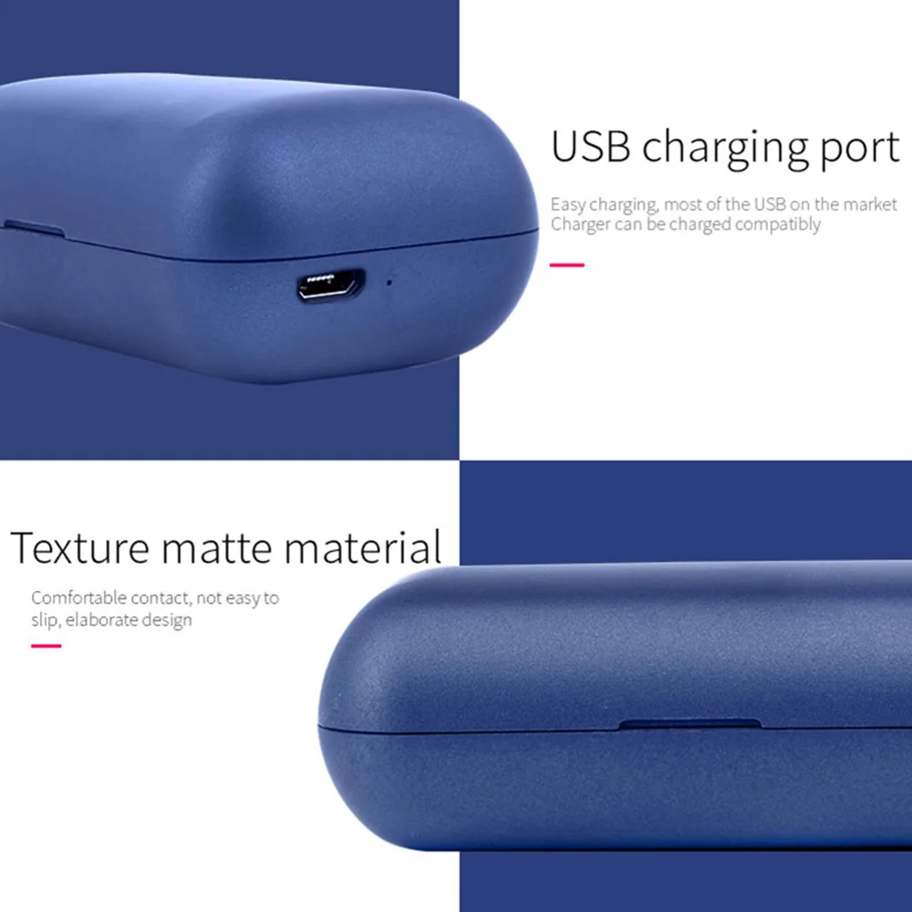 TWS стереонаушники T1 Pro с поддержкой Bluetooth 5 0 и зарядным футляром|Наушники
